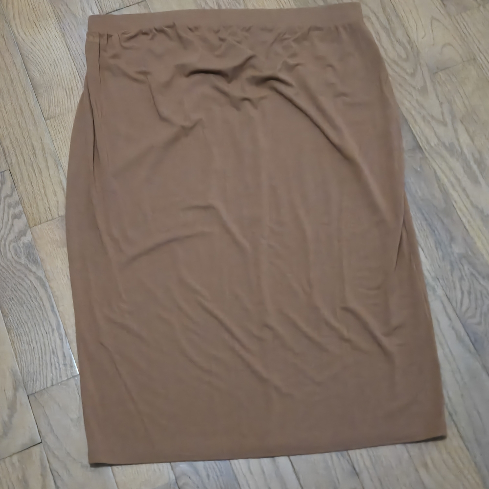 Isabel by Ingrid + Isabel Tan Midi Pencil Skirt Women
